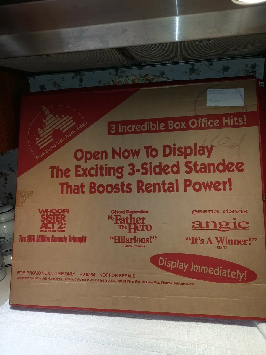 movie stand up display 3 movies in 1 sister act 2 Angie my father