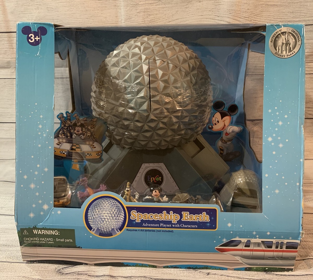 WDW Disney Monorail Spaceship Earth Epcot Adventure Playset