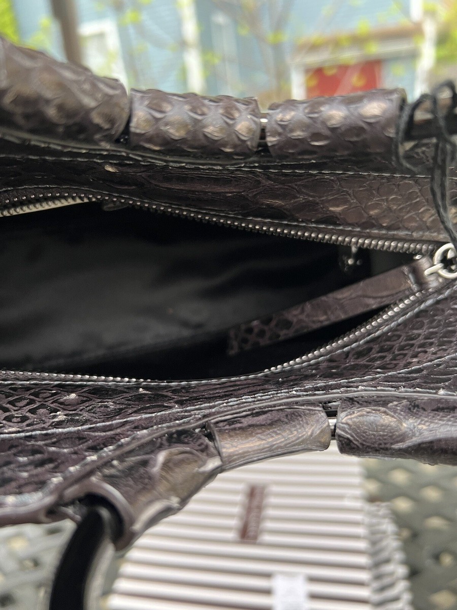 ヘンリベンデルミニハンドバッグ HENRI BENDEL Mini Embossed Leather Satchel Bag | eBay
