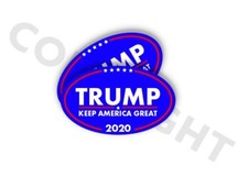 TRUMP 2020 KEEP AMERICA GREAT Political Bumper Sticker - 2 PACK Trump Decals
