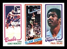 1980 Topps Basketball #110 Moncrief Shelton Silas NM/MT *e26