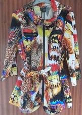 Berek 2 Multicolour Zip Up Jacket Size M/l 12-14 Bnwt Rare Unusual