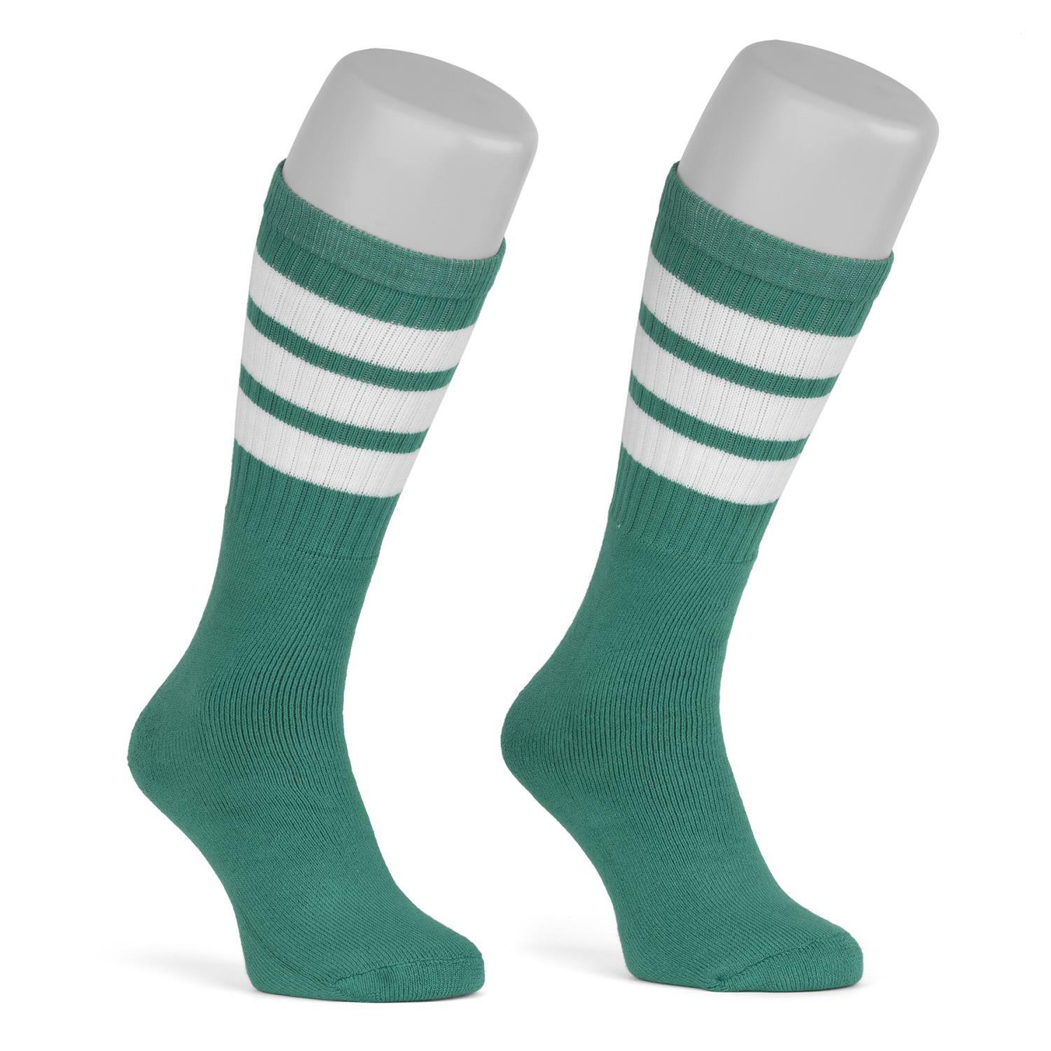 Skatersocks 19-дюймовые американские носки-тюбики в бирюзово-белую полоску