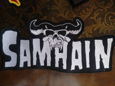 Samhain BACK Patch Large Embroidered Misfits Danzig Metal Patch High-quality12IN