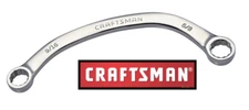 New Craftsman Full Polished 9/16" X 5/8"  Obstruction Wrench, Box End 12 Point