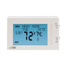 LuxPro Universal 7-Day Touchscreen Programmable or Manual Thermostat P721UT