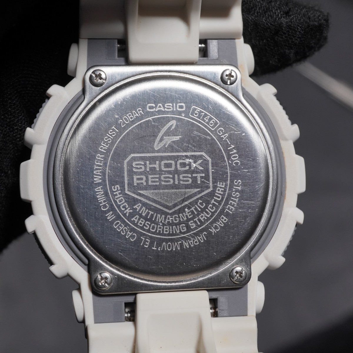 Casio G-Shock 5146 GA-110C white 1/1000 chronograph 200M 51mm 
