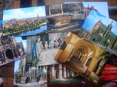 CPM. KATHEDRALE VON METZ - KONVOLUT 10 Postkarten - IRIS ESTEL THEOJAC STORCH