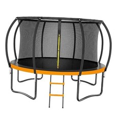 Trampoline 8FT 10FT 12FT 14FT 16FT, Outdoor Trampolines for Kids 14 ft Orange