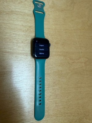 Apple Watch Series 5 44mm Aluminum & Ceramic GPS Silicone Band WR 50M