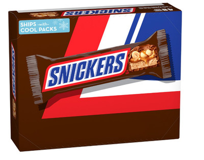 Snickers Full Size Milk Chocolate Candy Bars 1.86oz 48Ct Box