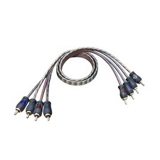 RECOIL RCI43 100 Oxygen Free Copper 4-Channel RCA Audio Cable, Twisted Pair...