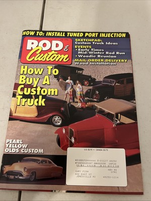 Rod & Custom Jul / 1994 Vol. 28 # 7 / F9C Cover & Back Page Loose