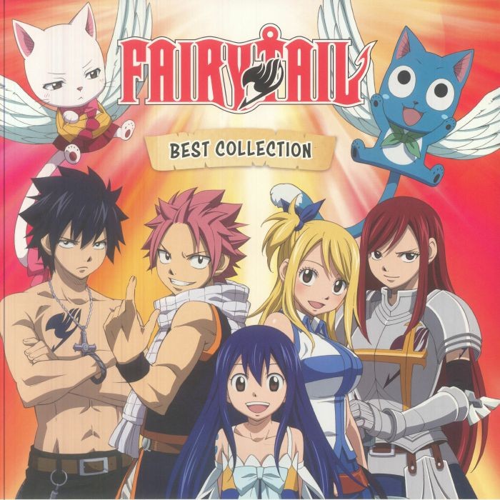 VARIOUS - Fairy Tail: Best Collection (Soundtrack) - ORANGE MARBLED VINYL 2XLP
