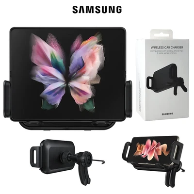 Genuine Samsung Wireless Car Holder For FOLD7/FLIP6 Auto Clamping 9W Fast Charge - Image 1 of 4
