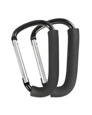 2 PCS 6.3 Inch Large Carabiner Stroller Hooks Clips for Hanging Bags Mommy