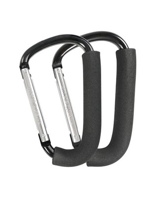 2 PCS 6.3 Inch Large Carabiner Stroller Hooks Clips for Hanging Bags Mommy