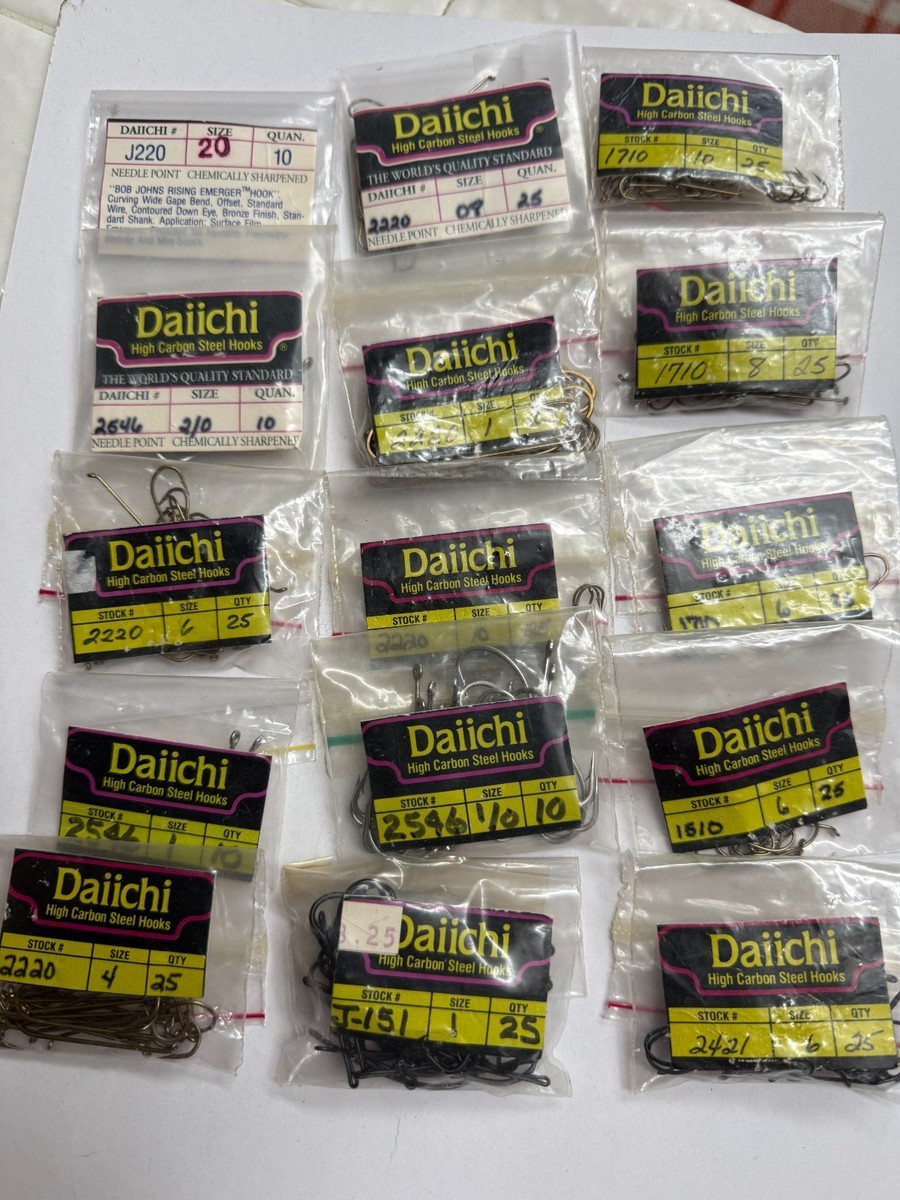 daiichi fishing hook 2546 Saltwater 4 short shank Daiichi D18Z-2/0 Wide Octopus Hook