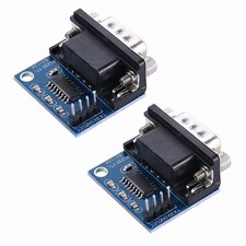 2 PCS MAX3232 3.3V to 5V DB9 Male RS232 Serial Port to TTL Converter Module