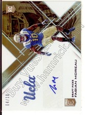 fabian moreau rookie rc draft auto autograph ucla bruins college #/10 2017