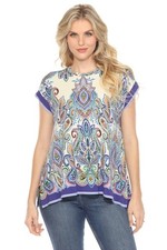 Johnny Was Size-S The Janie Favorite Crew Neck Draped Tee T14125