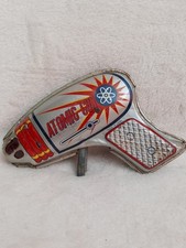 1950s Atomic Gun Tin Litho Toy; Made In Japan Doesn't Spark, Still Makes Noise 