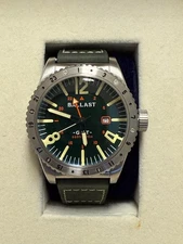 Ballast Trafalgar BL-3149 GMT Diver 45mm Green Dial – Box & Papers