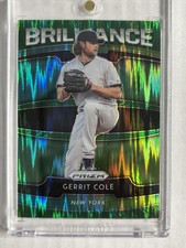 2020 Prizm Green Flash Brilliance Gerrit Cole /5 SSP Yankees