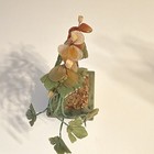 Artificial Floral Arrangement Centerpiece Stone Base Green — photo 5