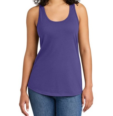 Extra Shirt womans tank top Plain or Decorated - purple cotton 020 LG