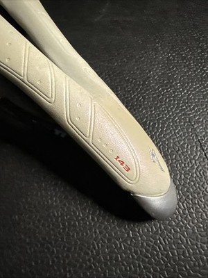 Specialized Toupe Gel 143 Mm Racing Road Saddle White Ti Rails | eBay