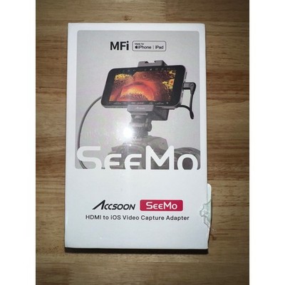 Accsoon SeeMo HDMI to iOS Video Capture Adapter for iPhone iPad Black UIT02