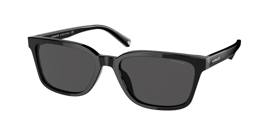 Gafas de sol para hombre COACH HC8328U 500287 C6196 negras grises oscuras sólidas 57 mm Foto 2 de 2