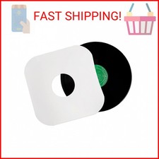 sdroceRyaM 12 Inches Vinyl Record Inner Paper Sleeves - 100g Anti-Static White K