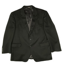 JoS. A. Bank Blazer Jacket Mens 48R Black Cashmere Notch Lapel Single Breasted