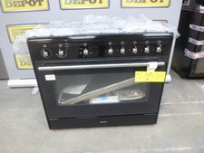Smeg Range Cooker Black CX91GMBL 90cm Concert Dual Fuel Graded (CH-3778)