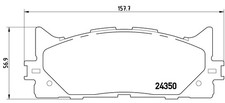 BREMBO P 83 117X Bremsbeläge Vorne für TOYOTA Camry Limousine (V4)