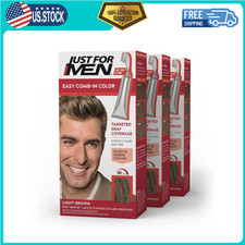Easy Comb-In Color Mens Hair Dye, Easy No Mix Application with Comb Applicator