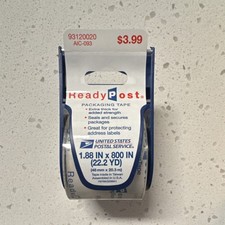 Ready Post Packaging Tape Clear, 1.88 x 800 Inches, 22.2 Yard