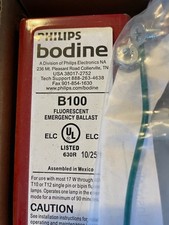 Philips Bodine B100 fluorescent emergency ballasts 3 count 