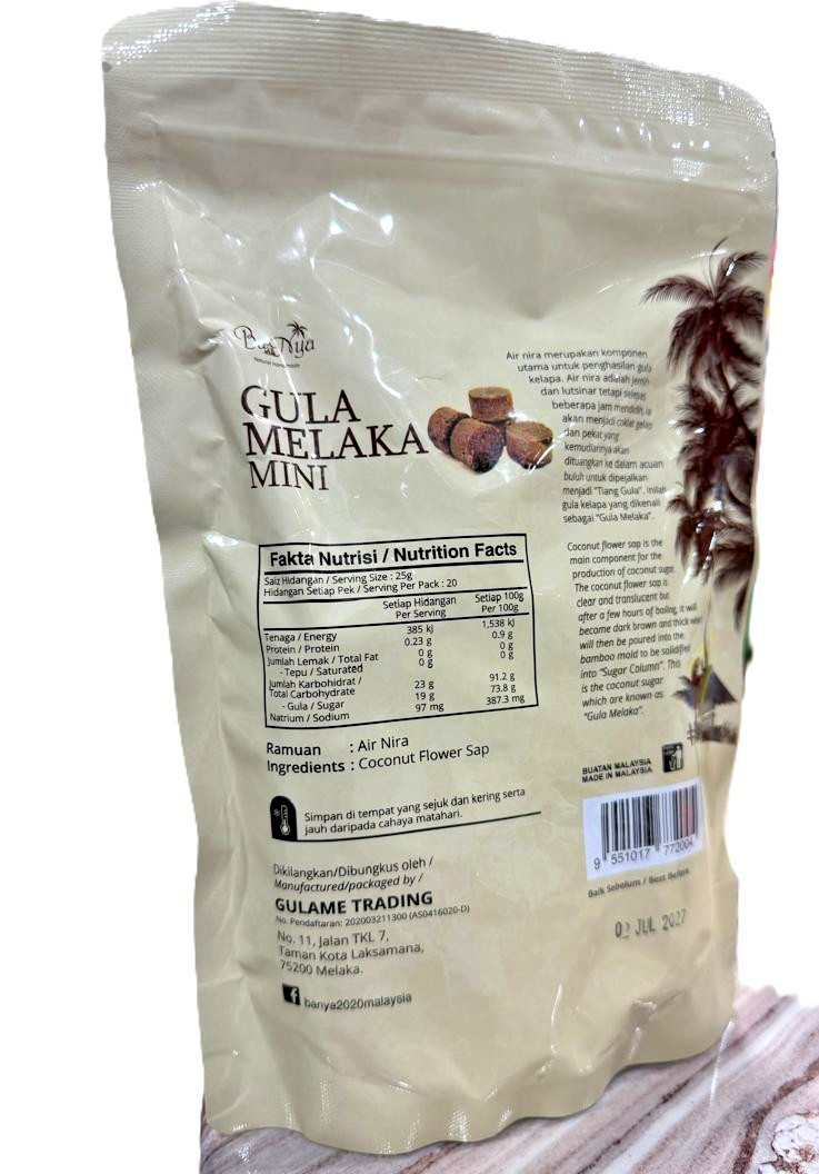 100% Original Handmade Traditional Mini Coconut Palm Sugar 500g - 1 Pack