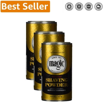 SoftSheen-Carson Magic Razorless Shaving Powder for Black Men - 4.5 oz Pack of 3