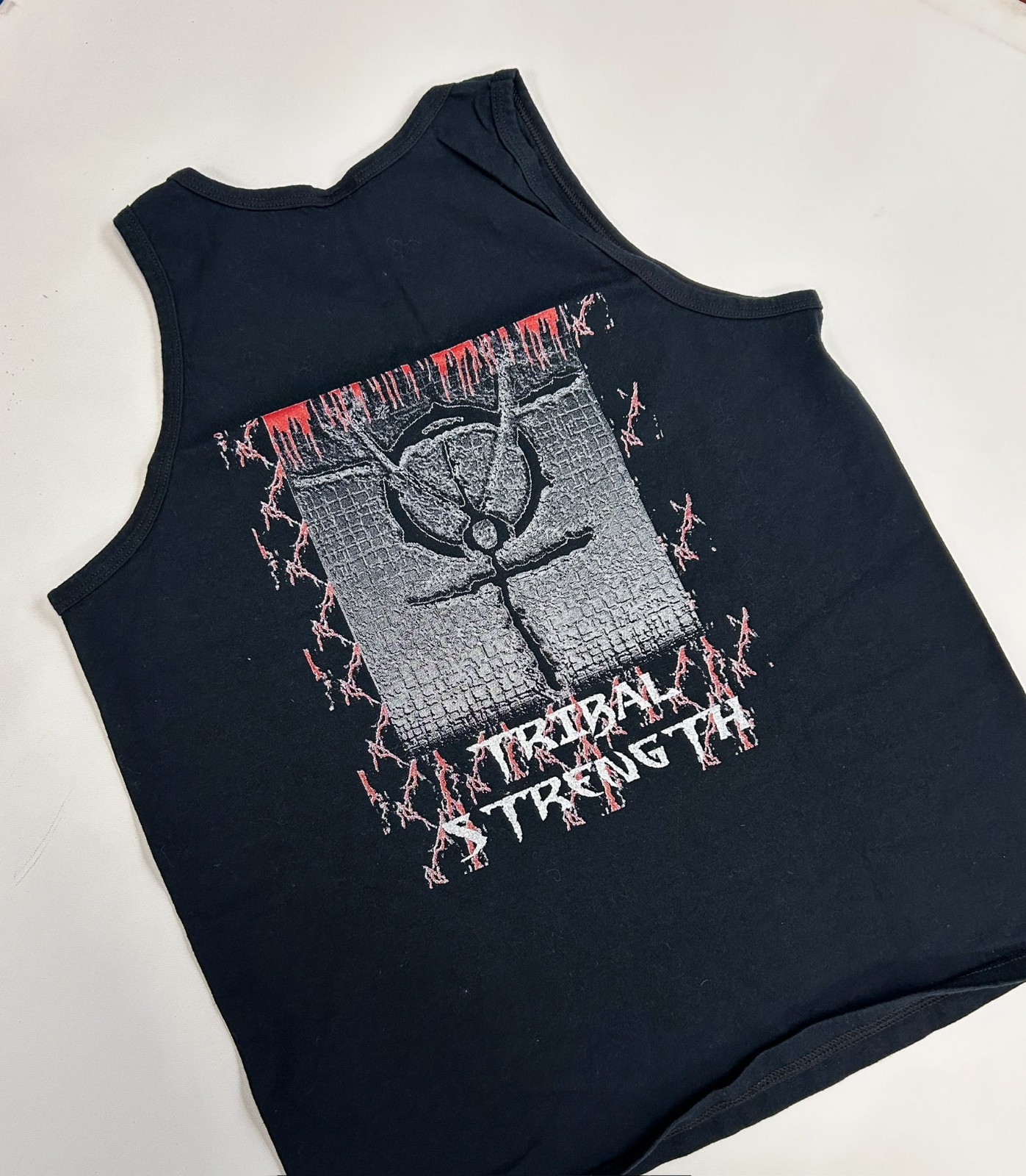 VTG Death Metal Y2K Voodoo Terror Tribe Band Tee M Tribal St