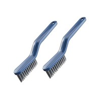 2PCS Stiff Bristle Corner Gaps Cleaning Brush Ergonomic Scrubber For Bathroom