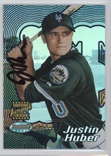2002 Bowman's Best Auto Blue Justin Huber #176 Auto 0v1