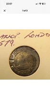Elizabeth I Hammered Silver Halfgroat 2d Escallop mm 1584-86 London