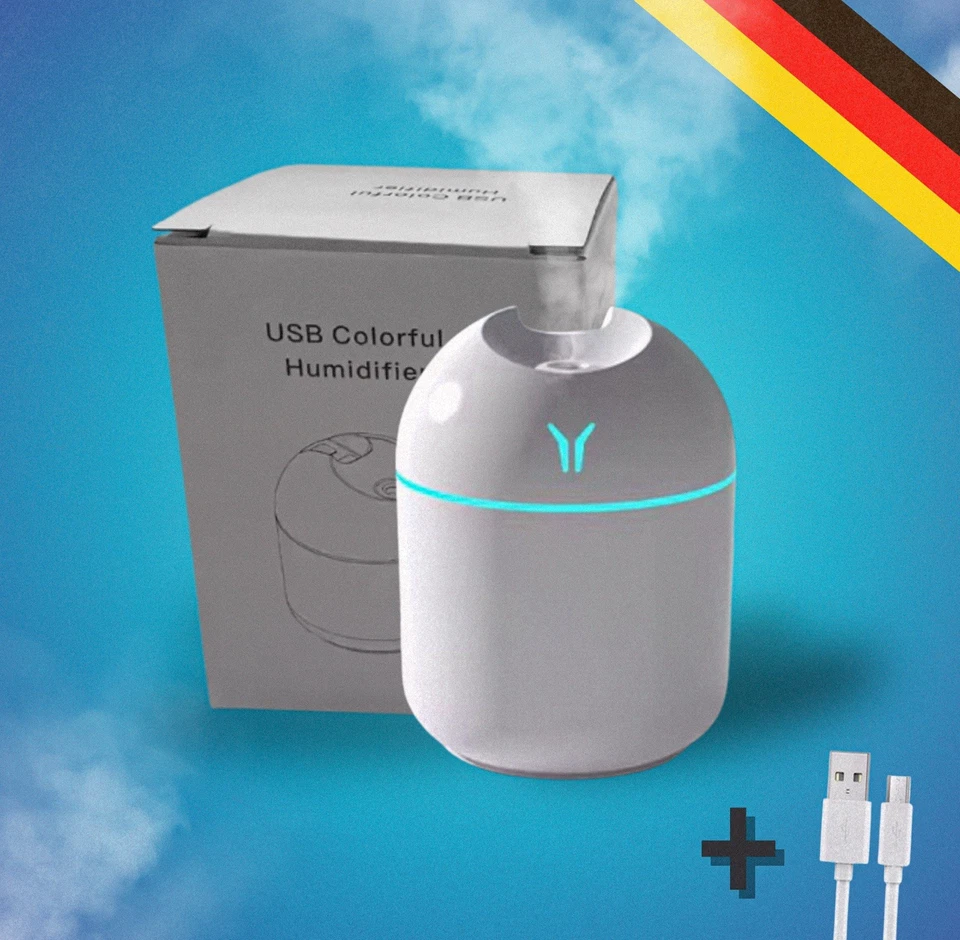 USB Luftbefeuchter SET (Diffusor) für Aroma Ätherisches Öl - Bild 3 von 4