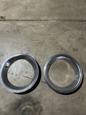 Two Original Dodgeplymouth Brushed 15 Inch Trim Rings 3 Inch Inner Diameter Two Original Dodgeplymouth Brushed 15 Inch Trim Rings 3 Inch Inner Diameter