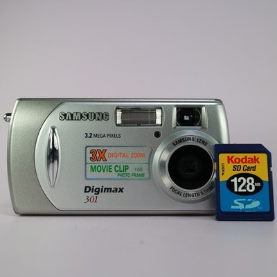 Samsung Digital Camera Digimax 301 3.2MP Silver Tested