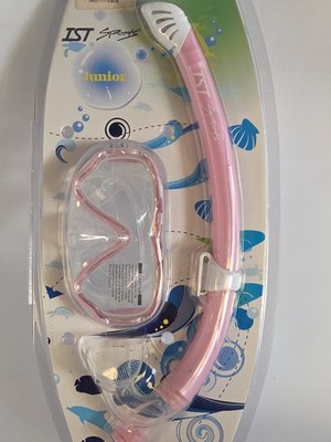 Junior Kids Snorkeling Set. Mask And Snorkel Ist Sports Diving , Pink